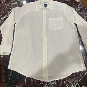 GAP Men's Linen Button Down Shirt